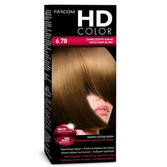 HD COLOR HOME DYE KIT | 6.78 - Cocoa Dark Blonde 60ml - New Hair Supplies Ireland 