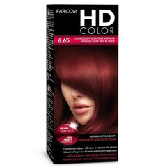 HD COLOR HOME DYE KIT | 6.65 - Intense Red Dark Blonde 60ml - New Hair Supplies Ireland 