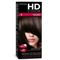 HD COLOR HOME DYE KIT | 5 - Light Chestnut 60ml - New Hair Supplies Ireland 