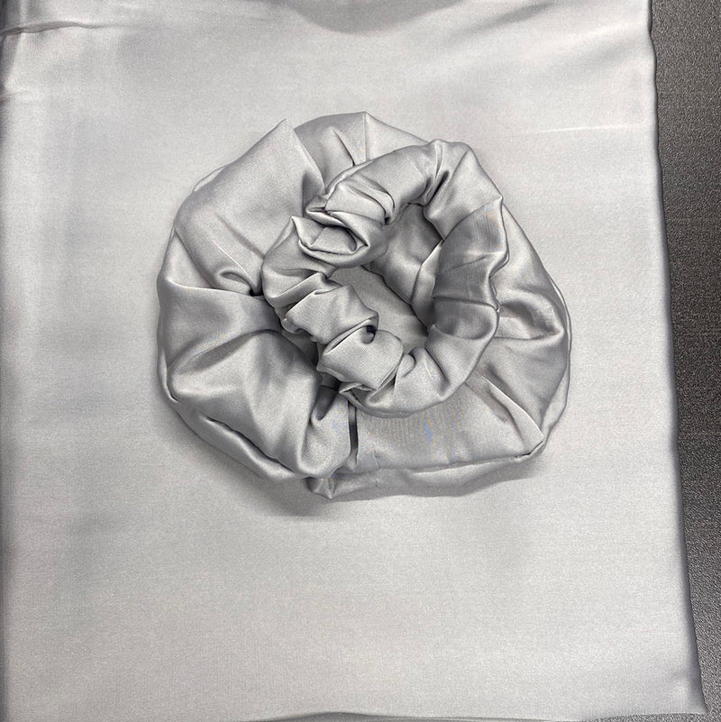 One Silk pillowcase two hair Scrunchy