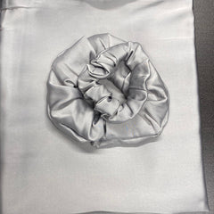 One Silk pillowcase two hair Scrunchy